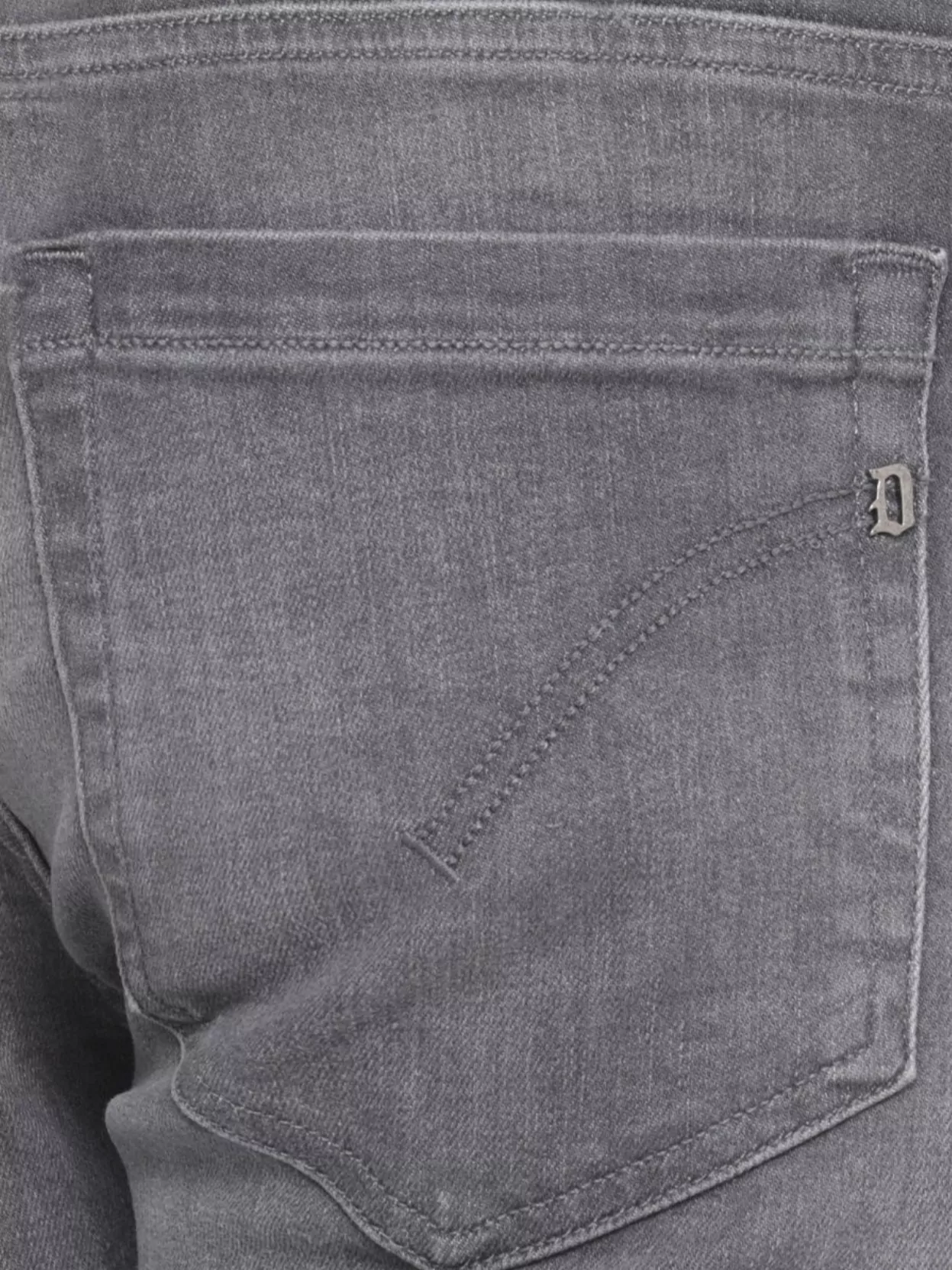 Dondup Straight Leg Trousers Rolled Cuffs