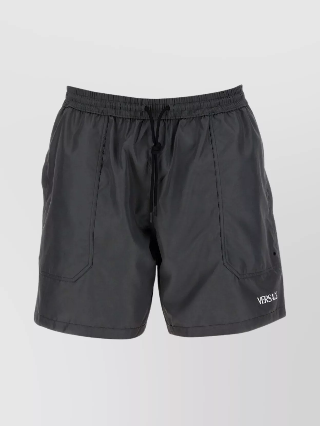 Versace Reversible Swimsuit With Elastic Waistband And Pockets