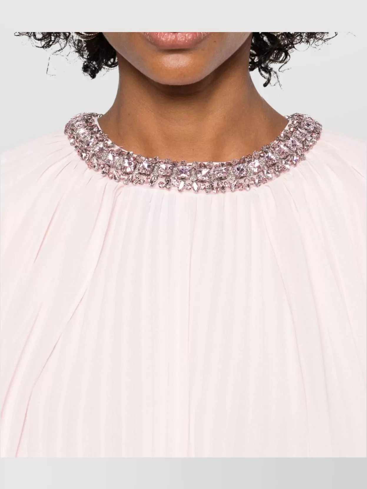 Self-Portrait Cape Silhouette Chiffon Midi Dress