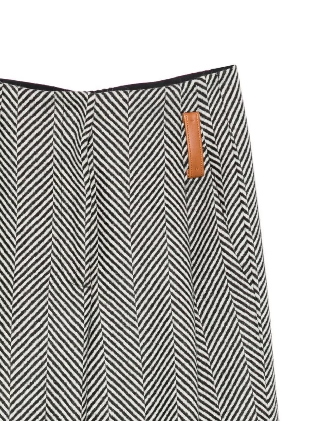 Forte Forte Wide Leg Trousers Chevron Motif