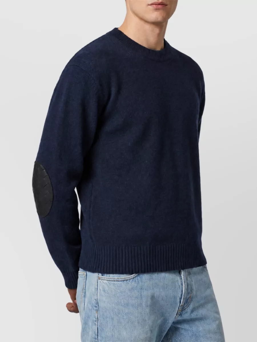 Bottega Veneta Cashmere Ribbed Crew Neck Sweater