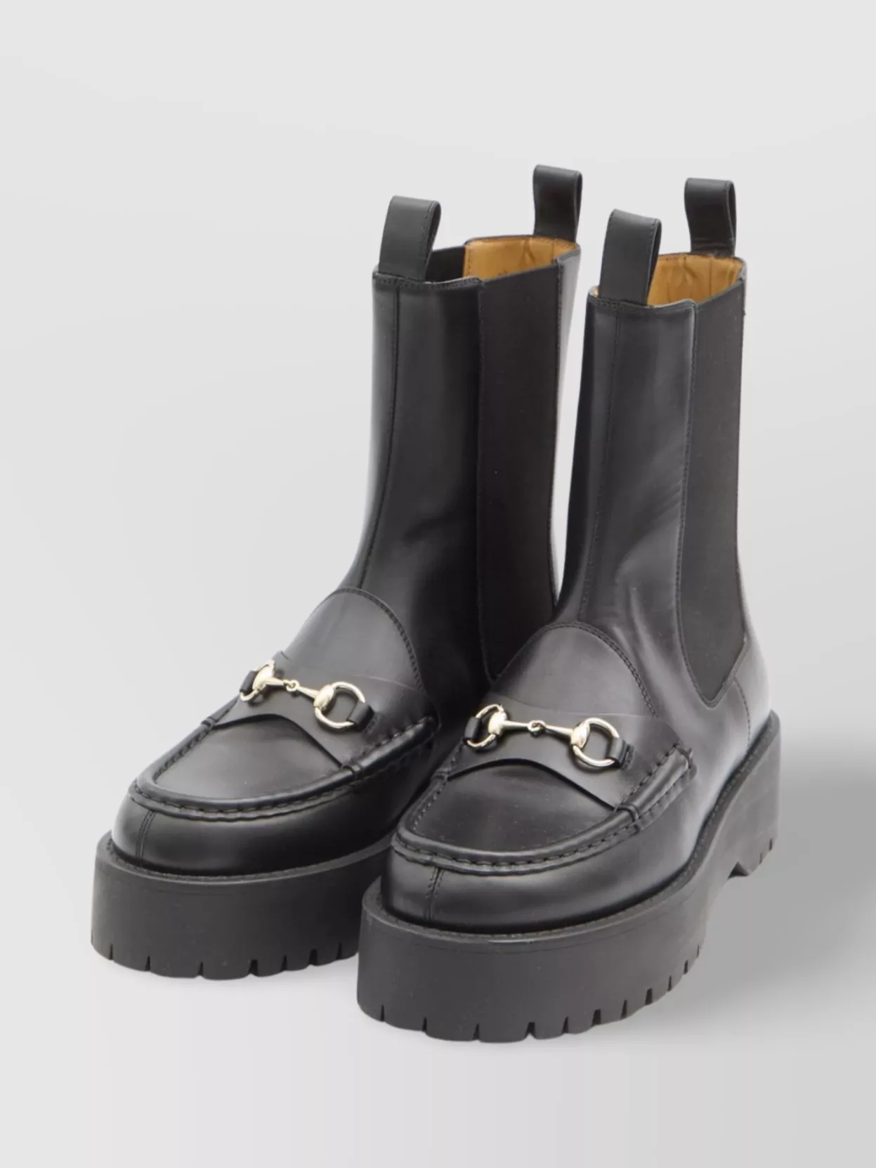 Gucci Horsebit Loafer Lug Sole Boots