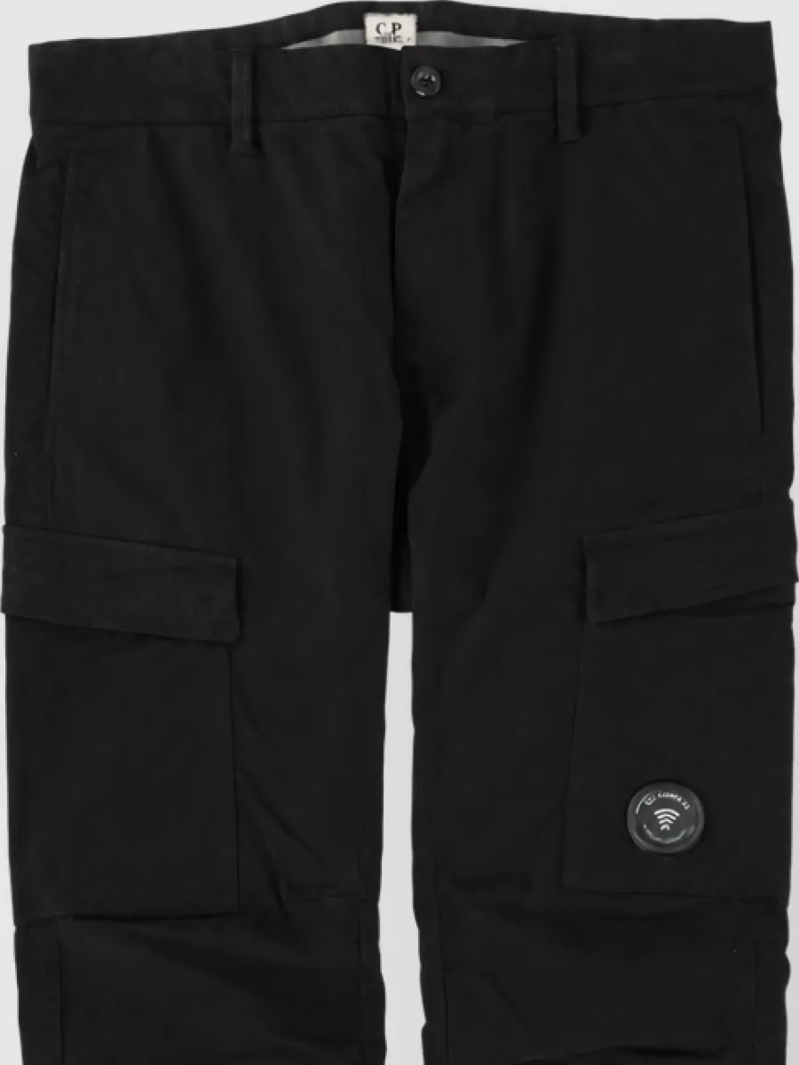 C.P. Company cotton slim-fit trousers