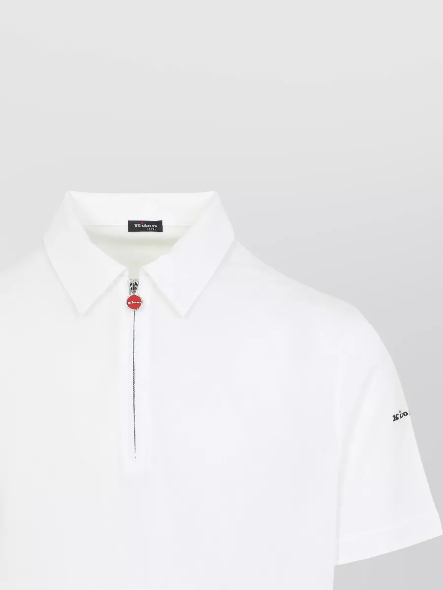 Kiton Cotton Short-Sleeve Polo Shirt