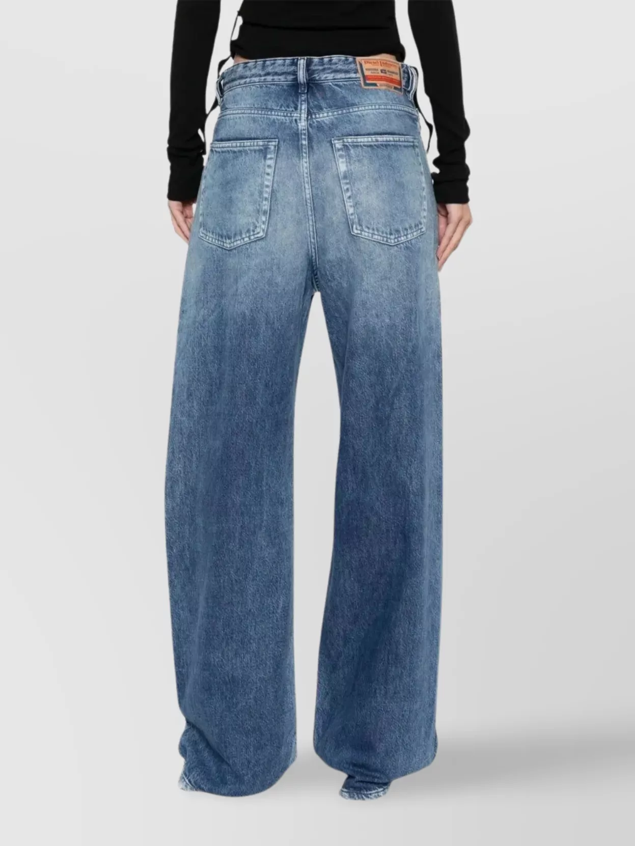 Diesel Belted Faded Five-Pocket Trousers
