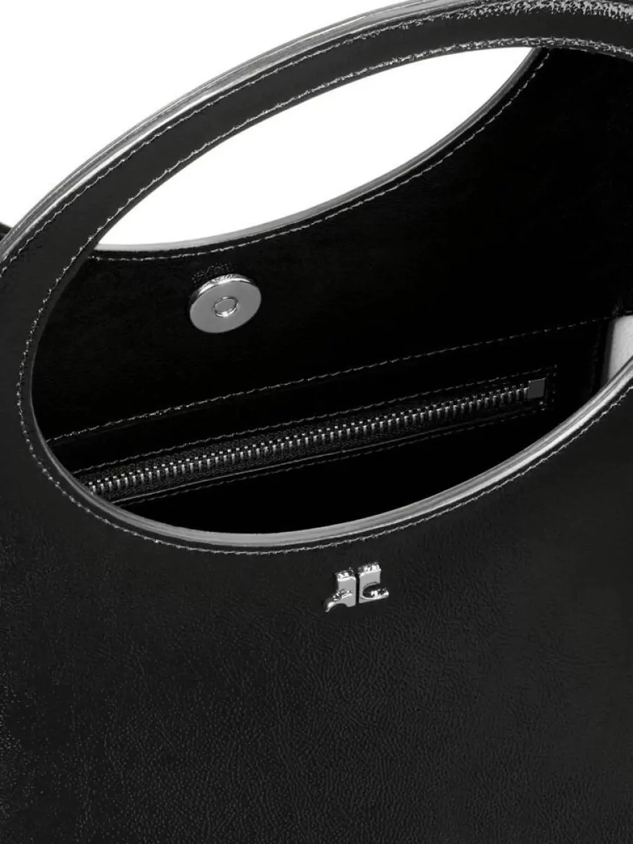 Courrèges Medium Leather Tote Bag