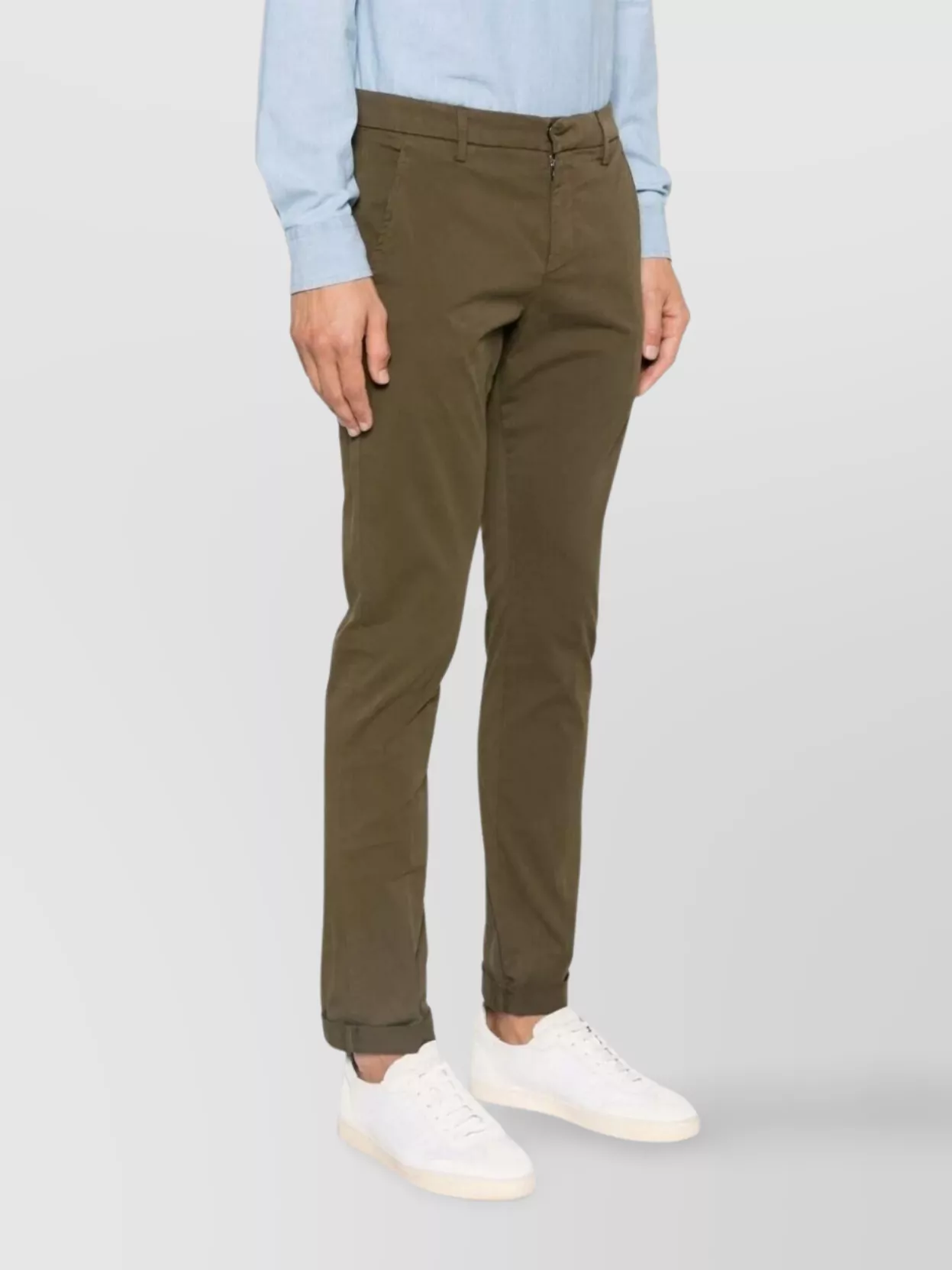 Dondup Gaubert Jeans With Pockets And Loops In Brown