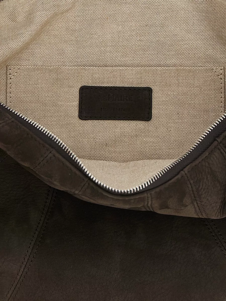 Lemaire Leather Fortune Croissant Shoulder Bag