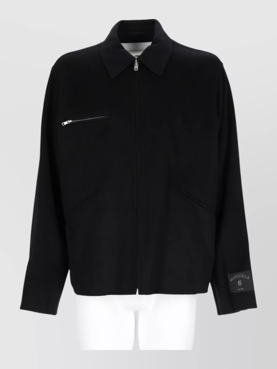 Mm6 Maison Margiela wool single-breasted coat