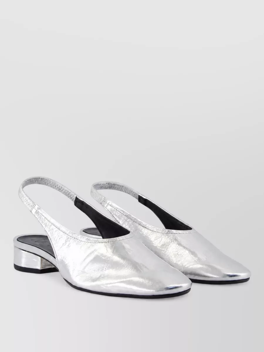 Aeyde leather round-toe flat mules