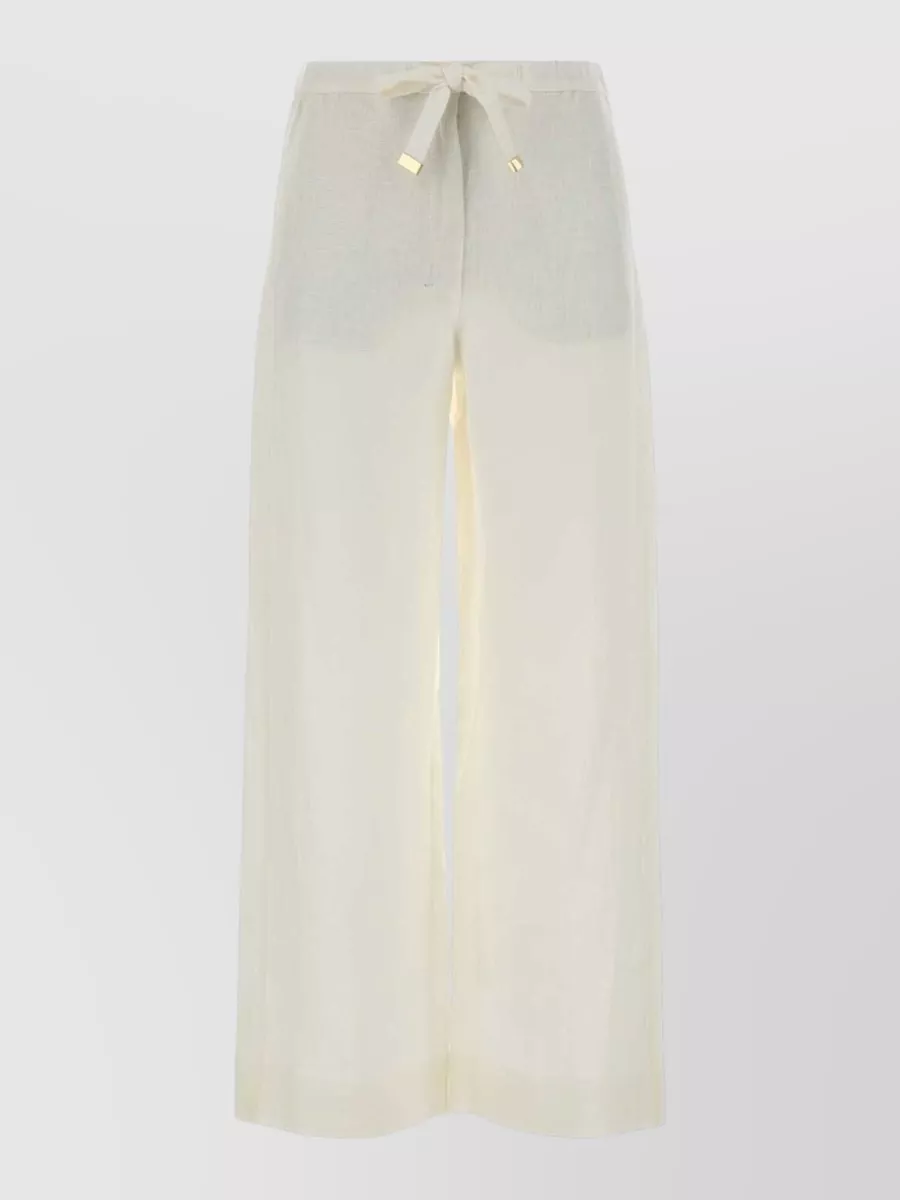 S Max Mara Linen Wide-Leg Pants