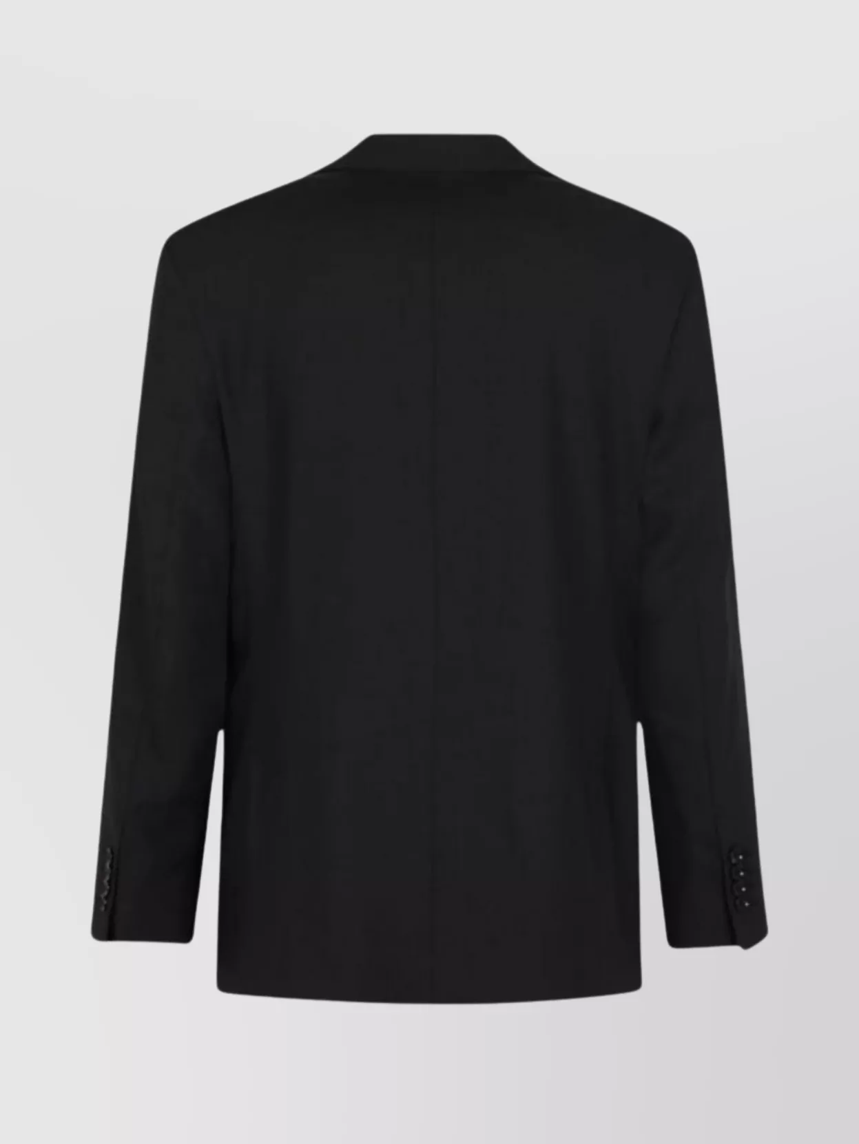 Ami Alexandre Mattiussi Tailored Wool Blazer With Notch Lapel And Pockets In Black