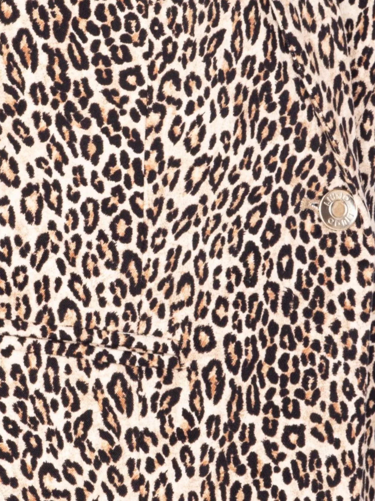Liu Jo Animal Print Button Detail Jacket