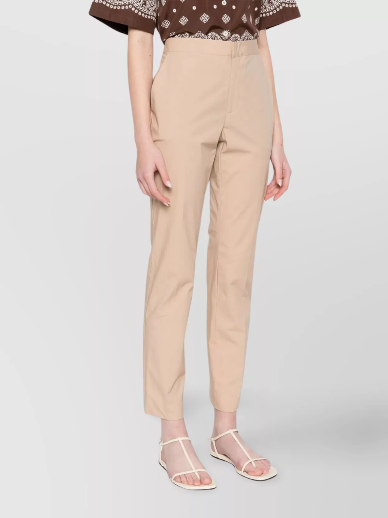 Twin-Set Straight Leg Trousers Belt Loops