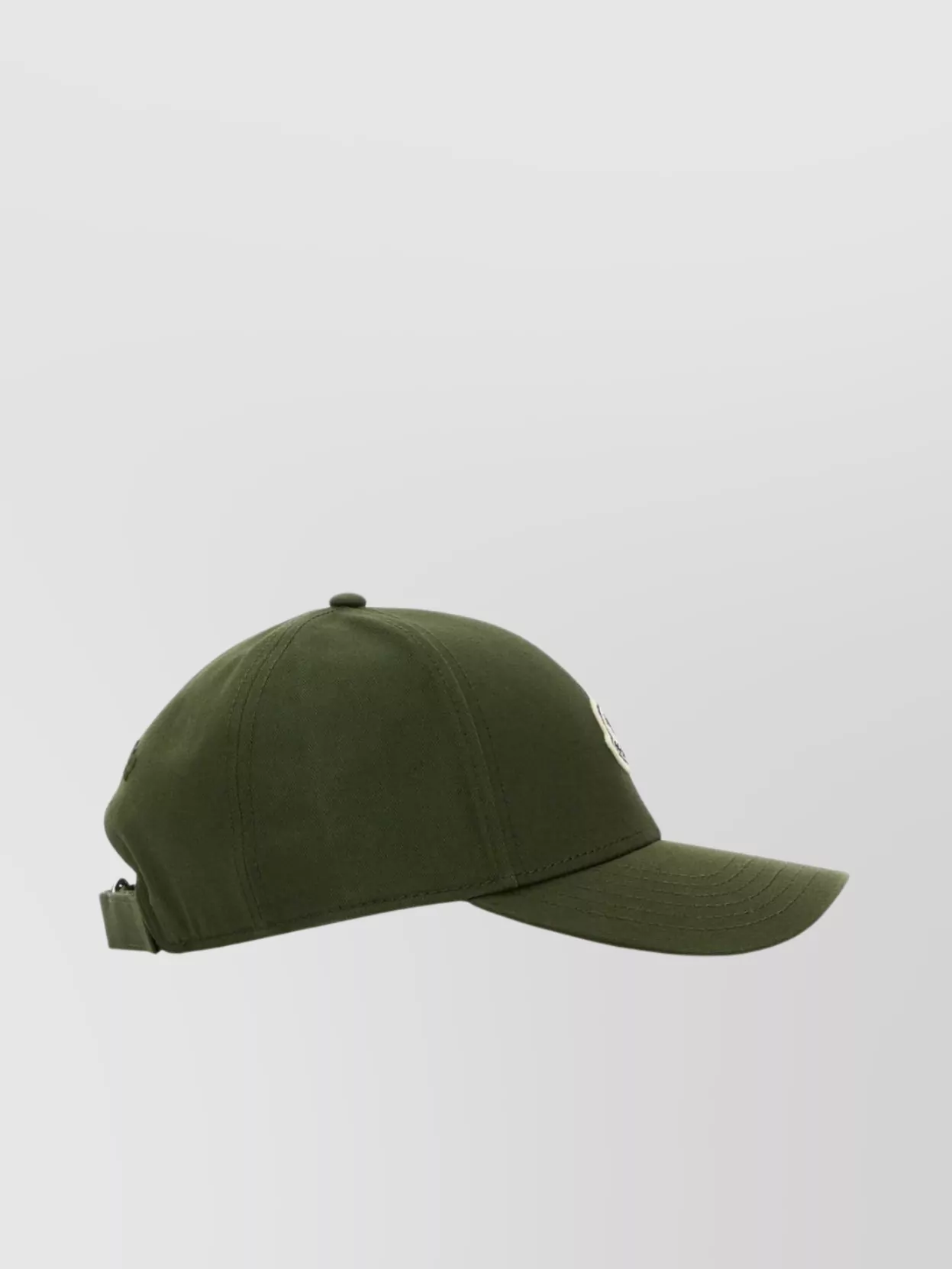 Moncler Cappello Da Baseball In Cotone Verde Oliva Uomo In Green