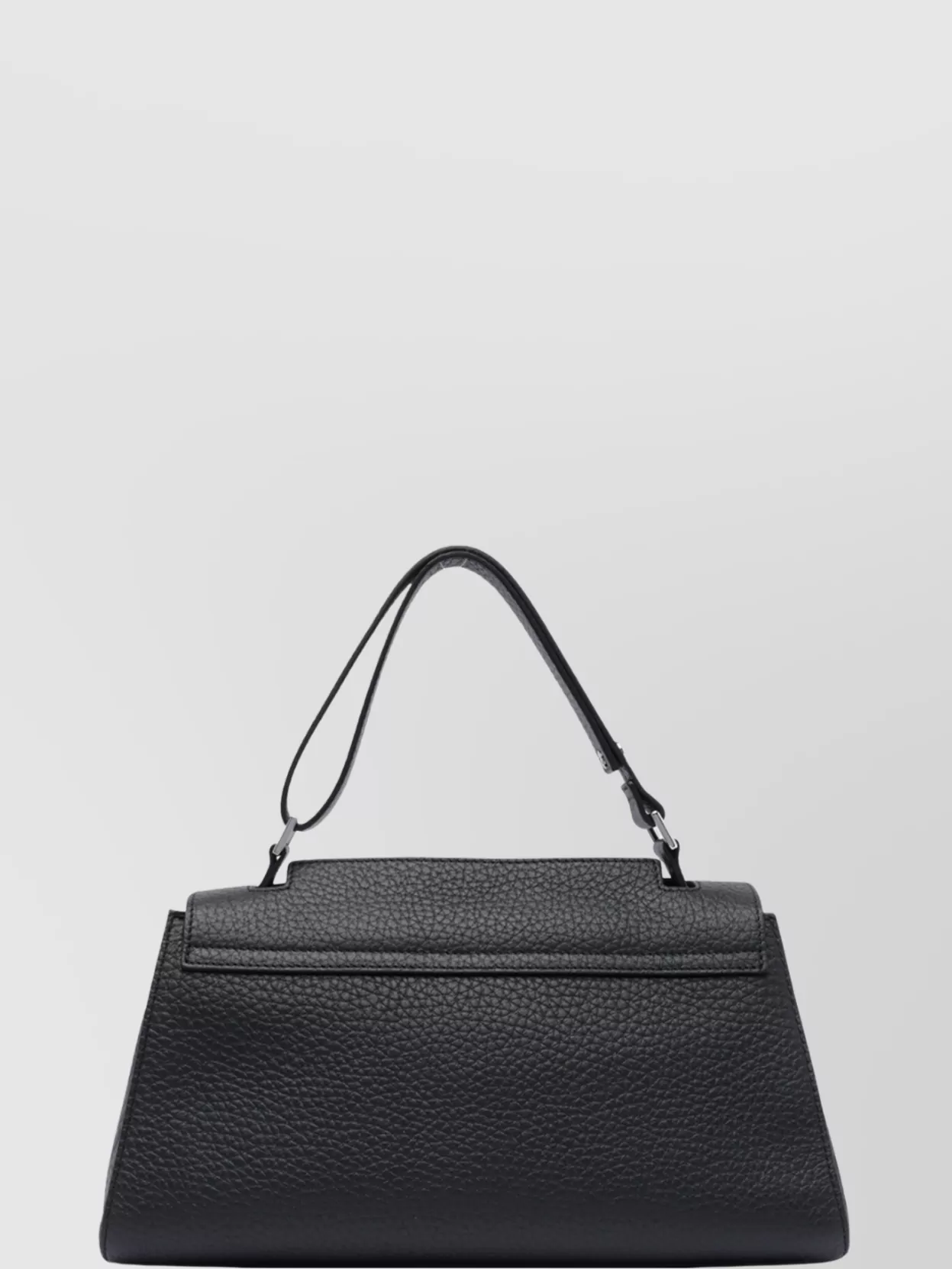 Orciani Notturno Leather Shoulder Bag