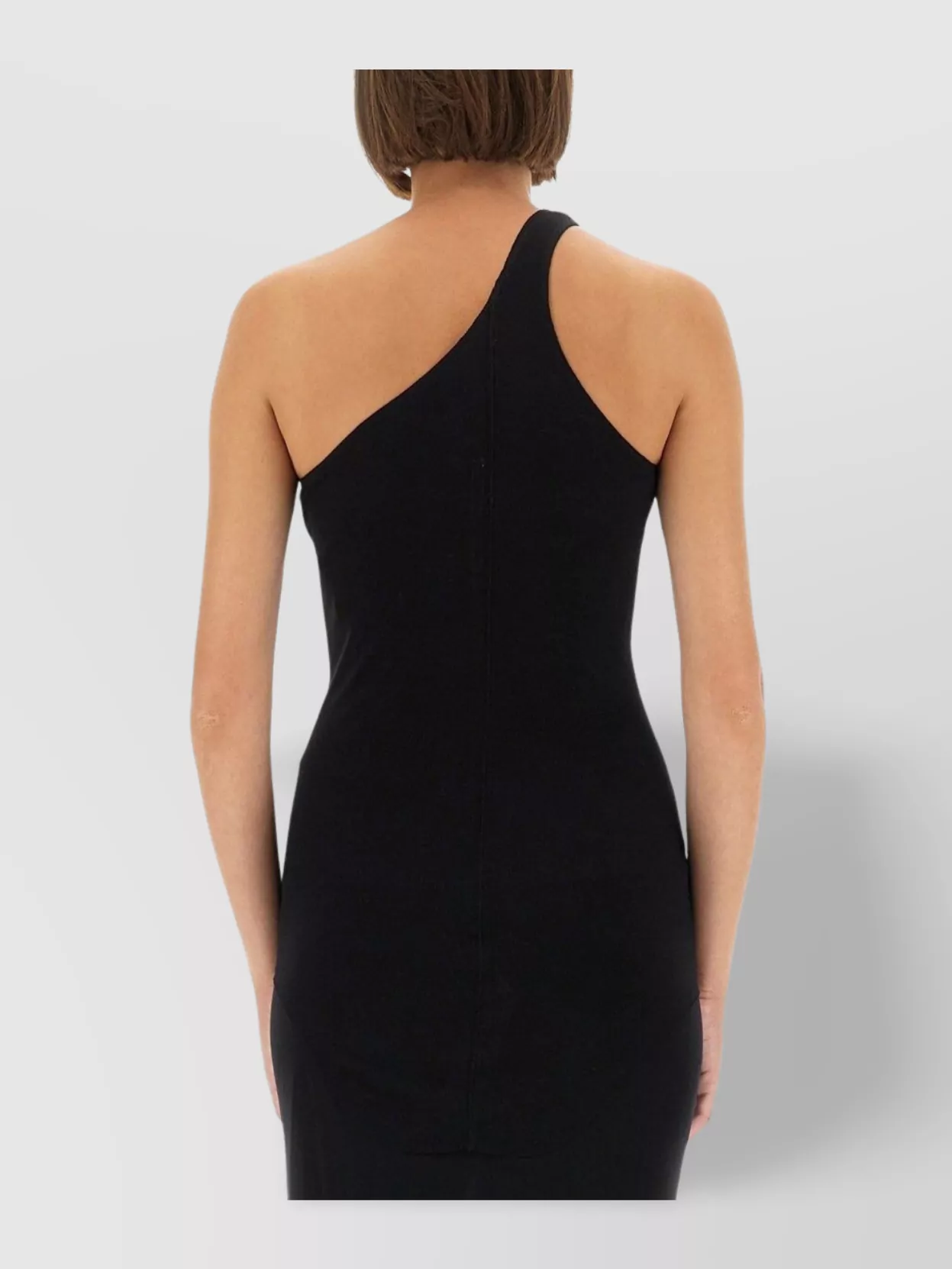 Rick Owens Lilies One-Shoulder Floor-Length Fitted Dress