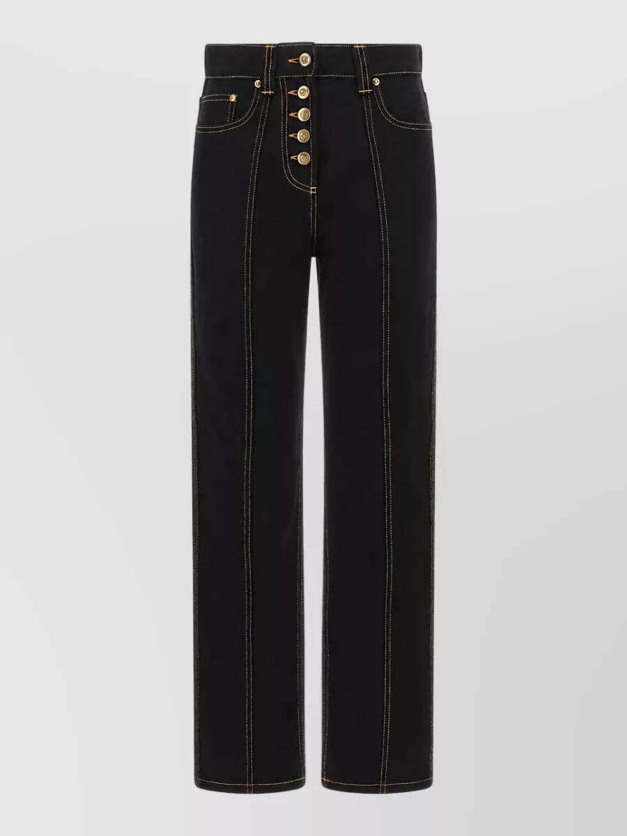Versace High-rise straight-leg denim jeans