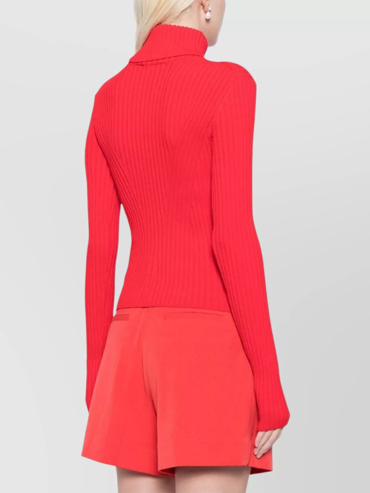 Staud Roll-neck Top In Pink