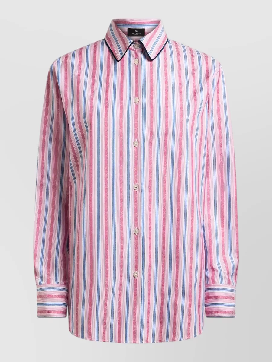 Etro striped cotton shirt