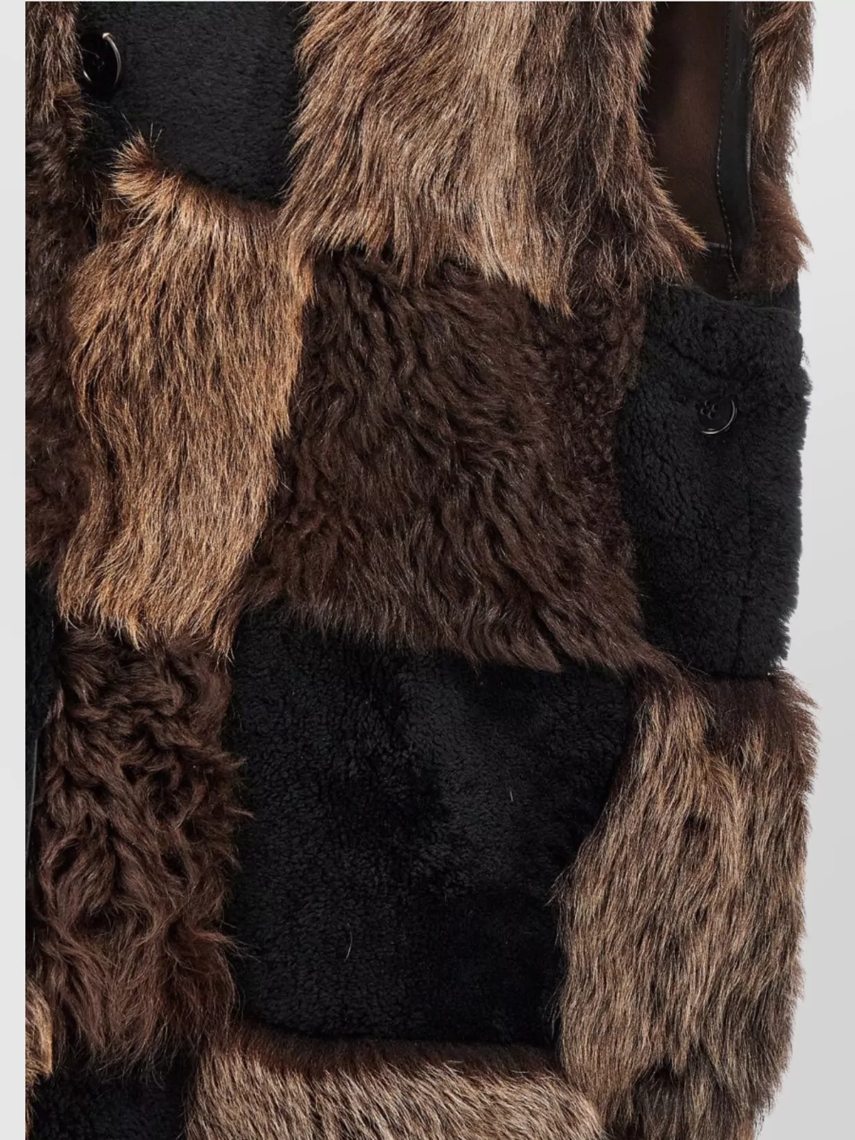 Marni Patchwork Design Shearling Vest