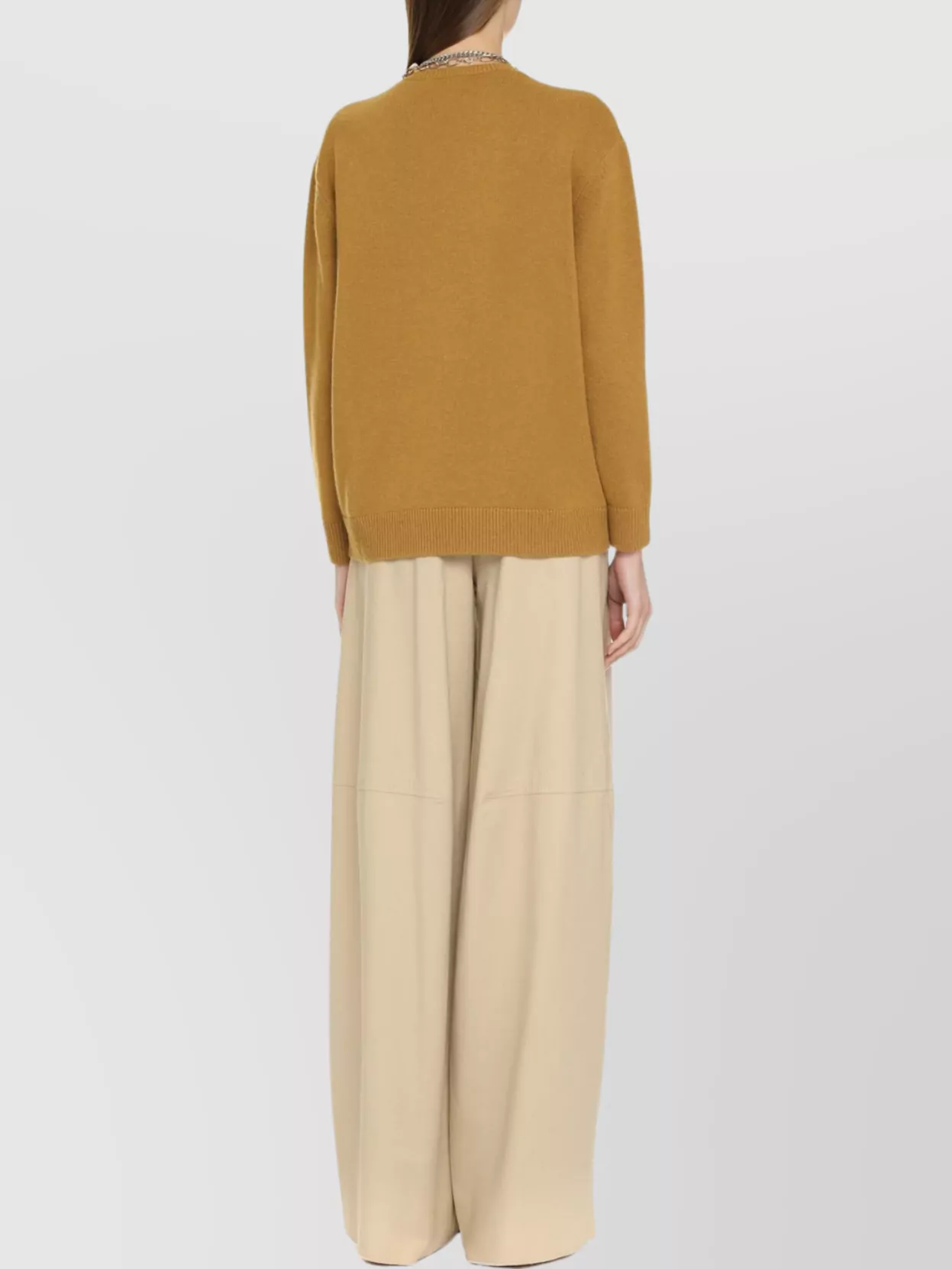 Shop Max Mara Wool And Cashmere Crew Neck Sweater