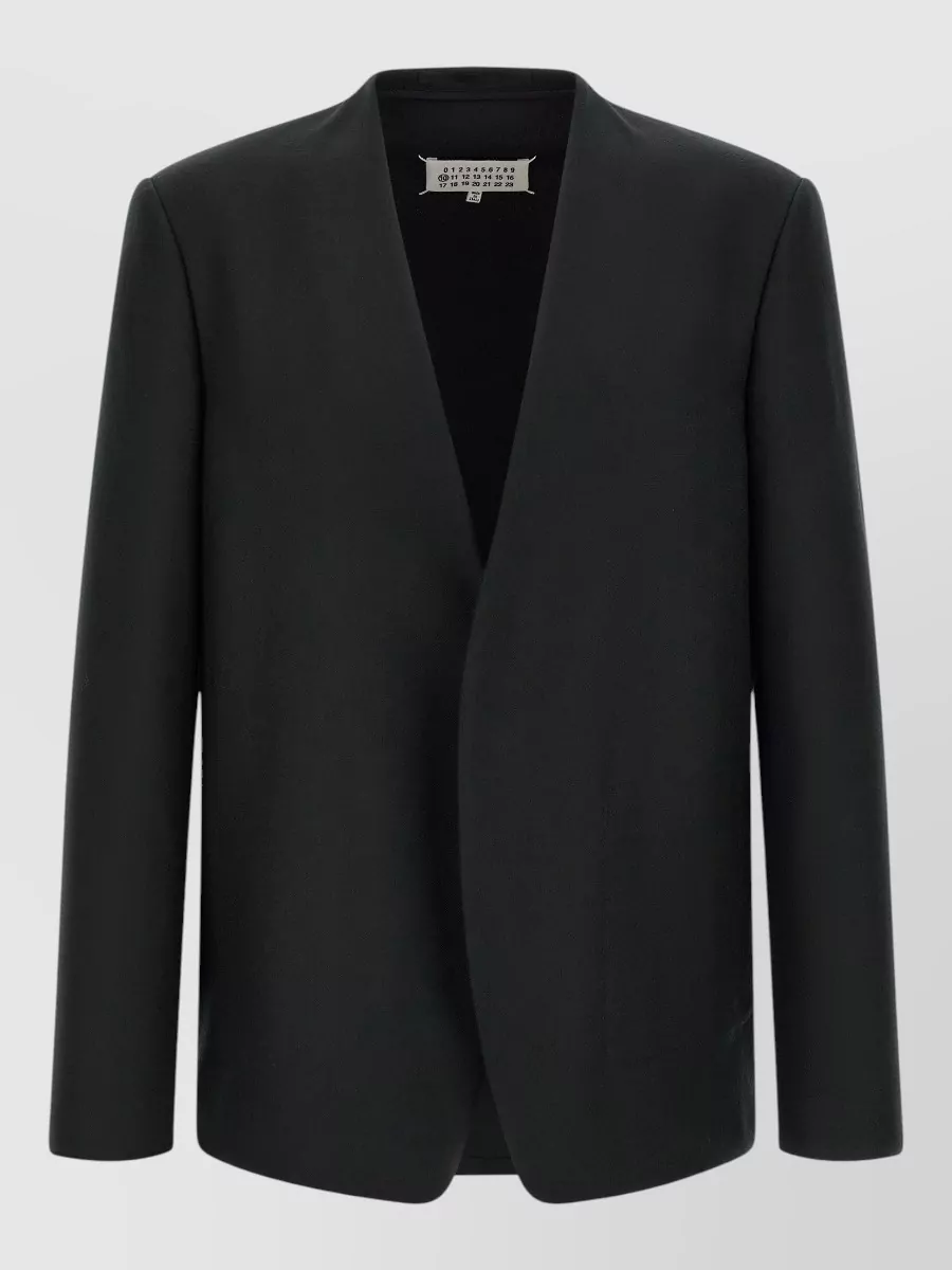 Maison Margiela Virgin Wool V-Neck Suit Jacket