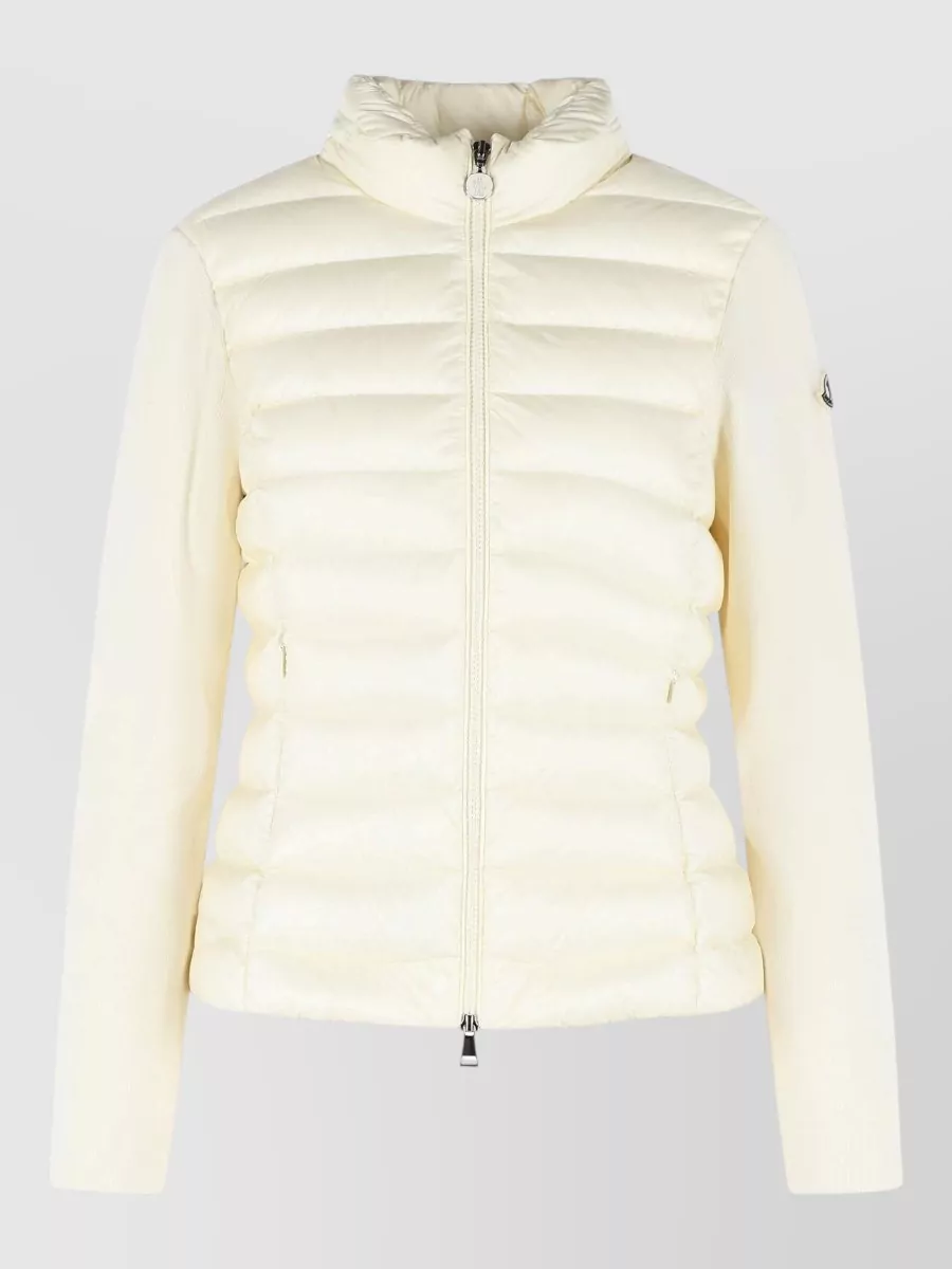 Moncler padded virgin wool cardigan