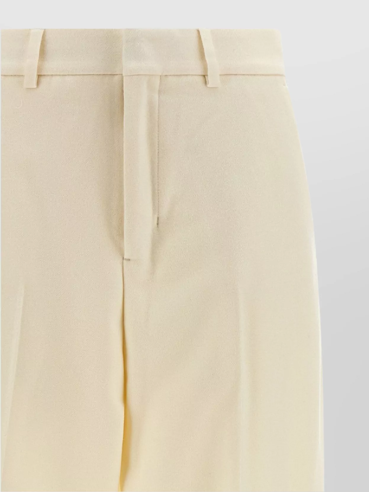 Ami Alexandre Mattiussi Tailored Trousers With Pleats And Pockets In White