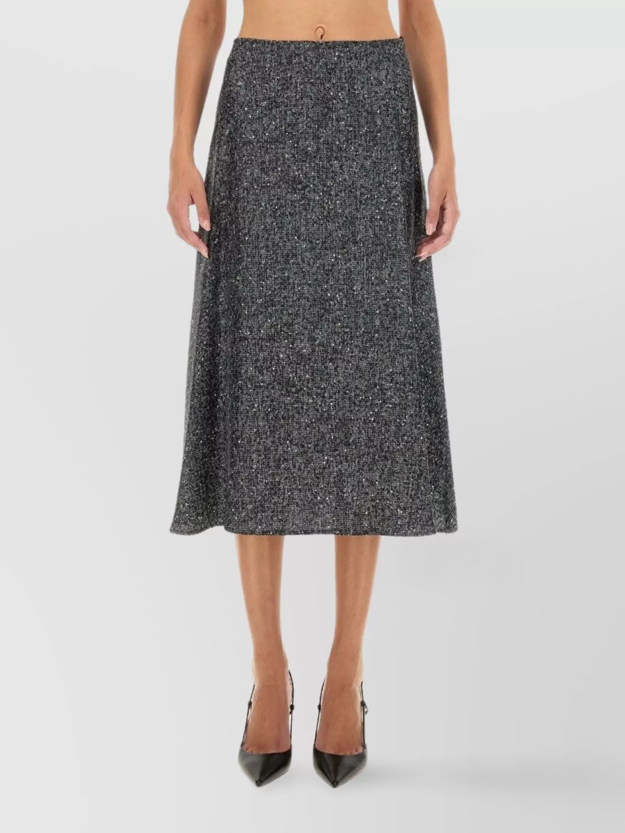 Shop Kiton A-line High Waist Midi Skirt