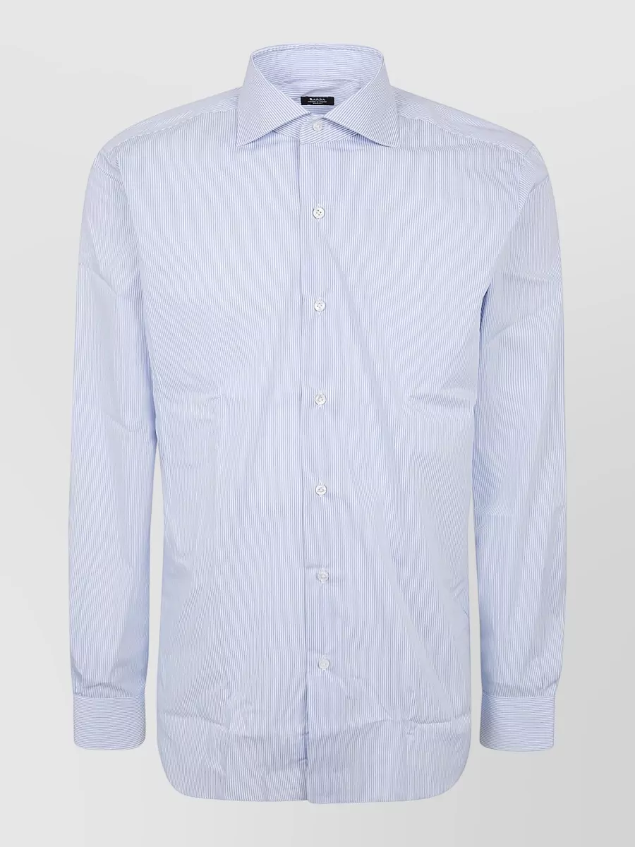 Barba Napoli striped cotton shirt