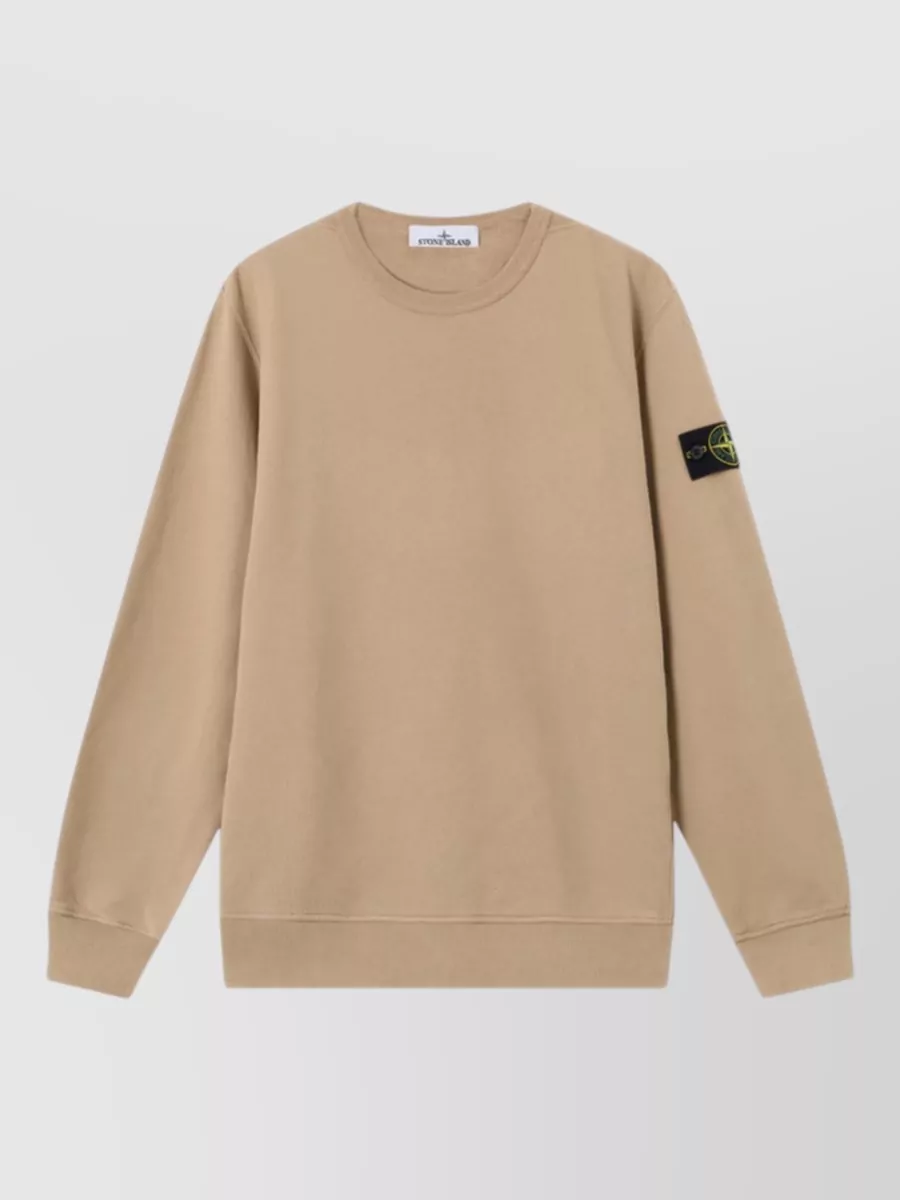 Stone Island cotton ribbed regular-fit sweatshirt