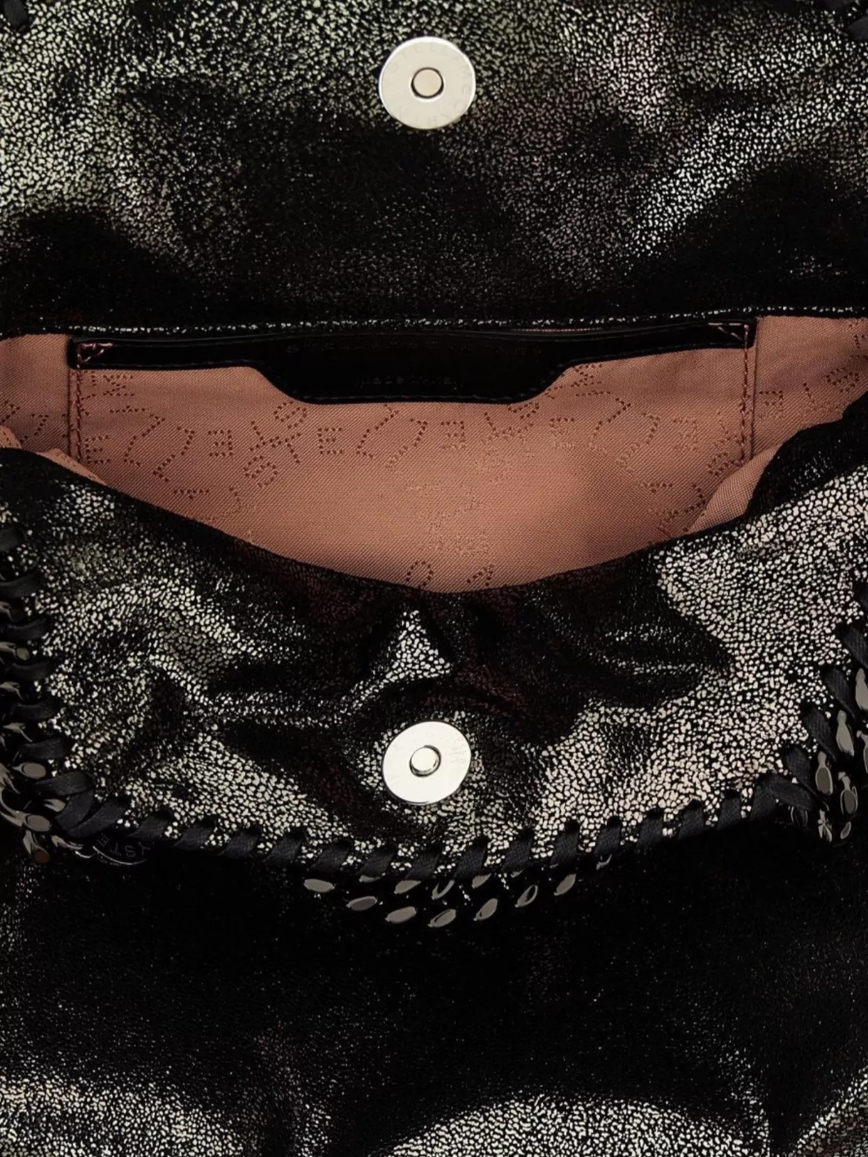 Stella Mccartney Metallic Chain Strap Tote Bag