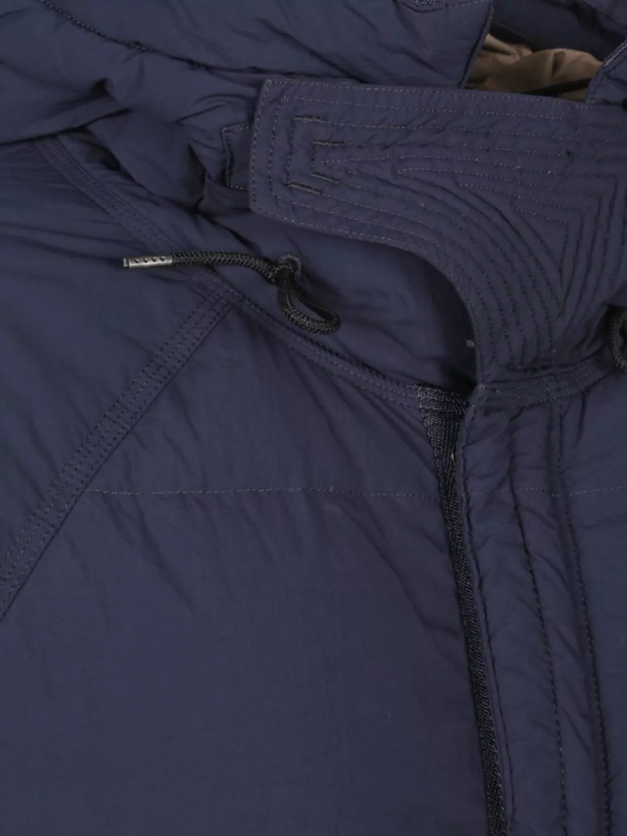 Ten C Down Parka With Hooded Design And Quilted Texture