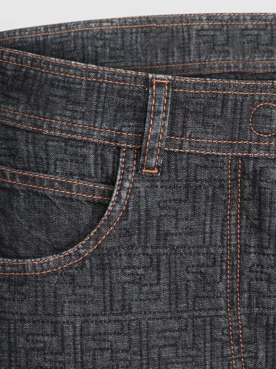 Fendi Flared Midi Denim Skirt With All-over Quilted Ff Motif Clothing In Blue