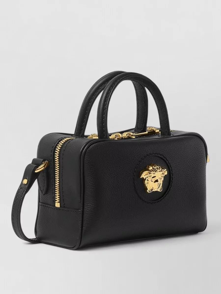 Versace Mini Bag Silk Nylon Top Handle Strap