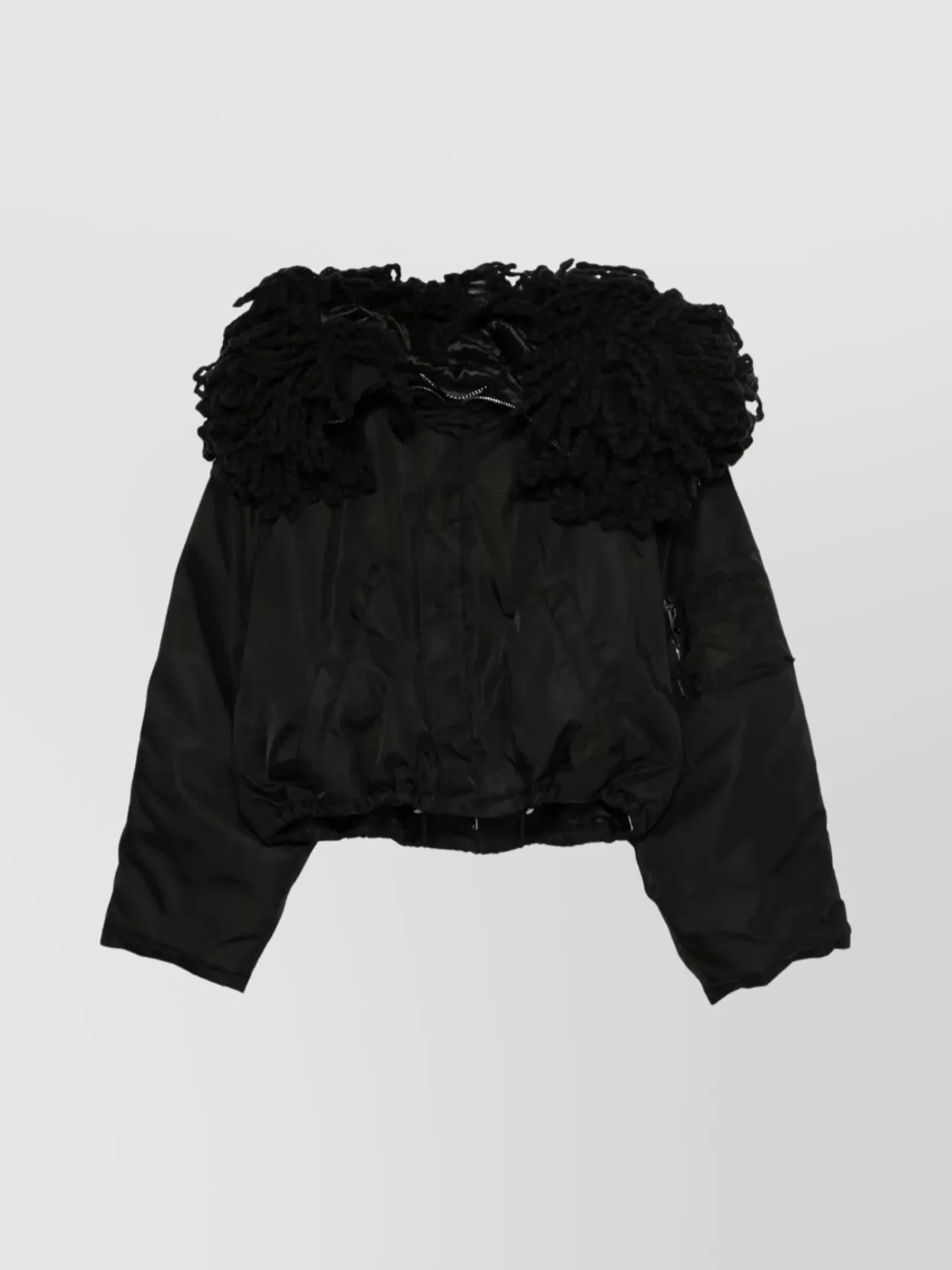 Stella Mccartney Knit Collar Short Coat