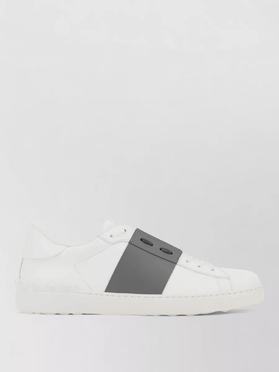 Valentino Garavani leather studded low-top sneakers