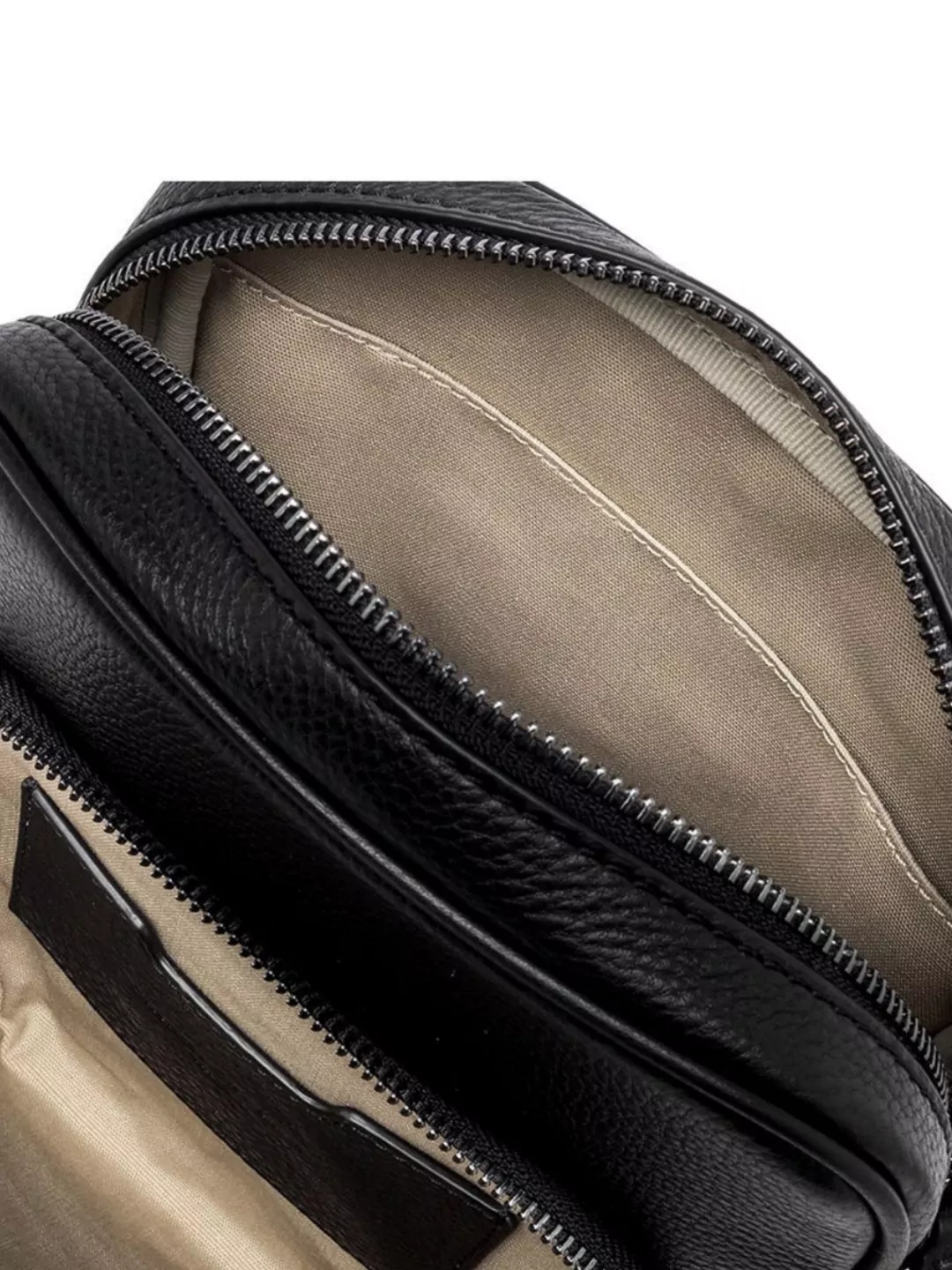 Gianni Chiarini Hammered Leather Messenger Bag With Carabiner Clips