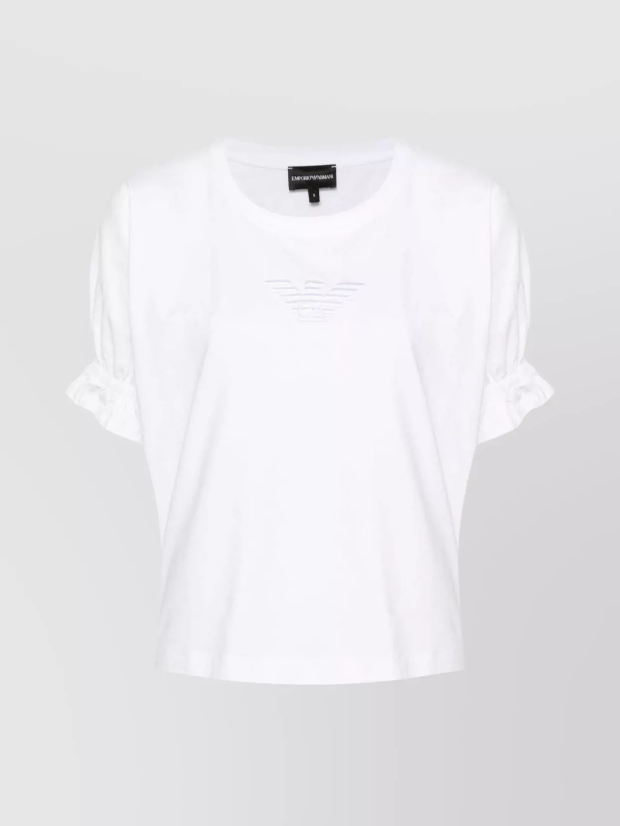 Emporio Armani Logo Cotton Drop Shoulder Shirt