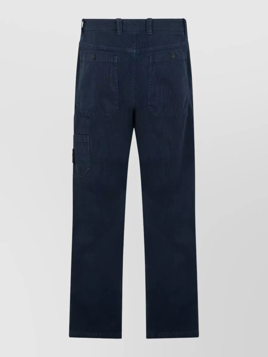 Stone Island Straight-Leg Cotton Trousers