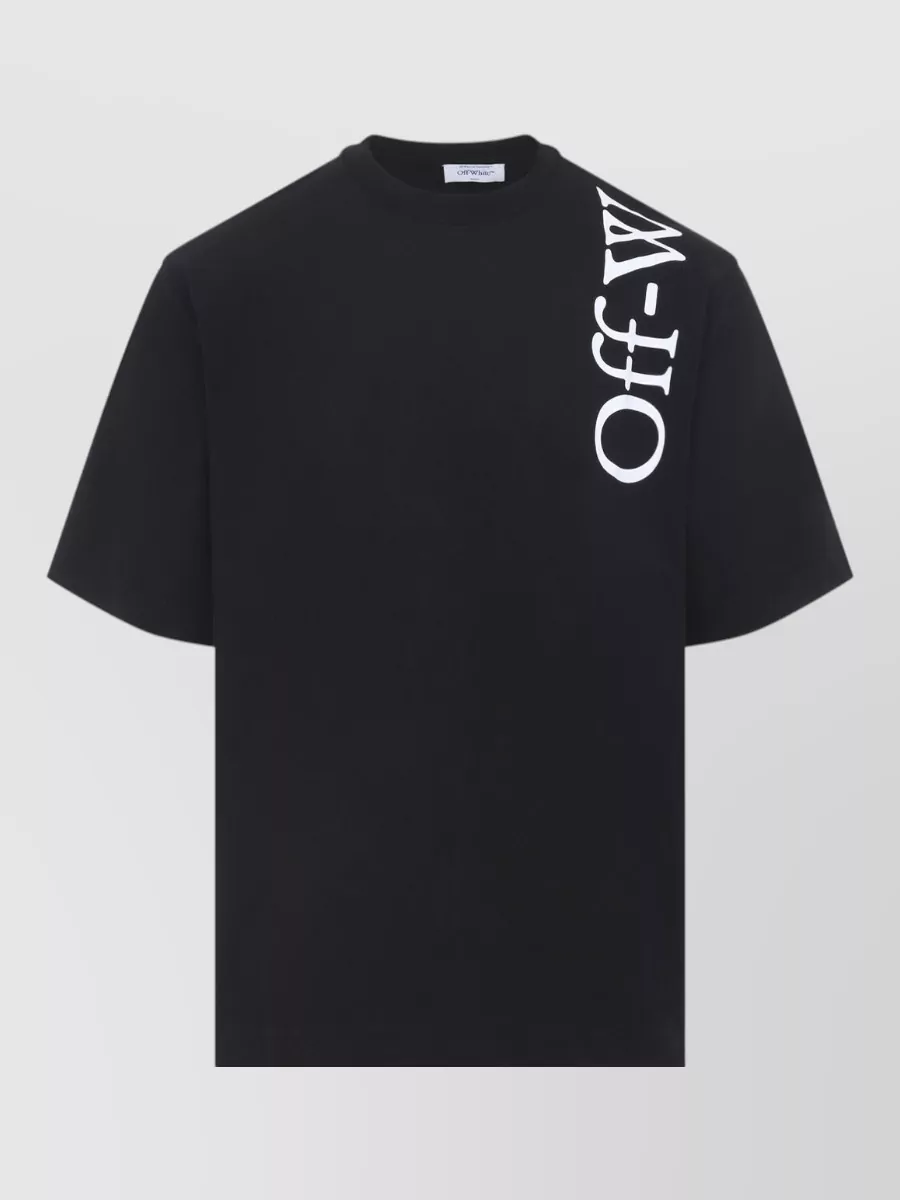 Off-White Cotton Logo-Print Short-Sleeve T-Shirt