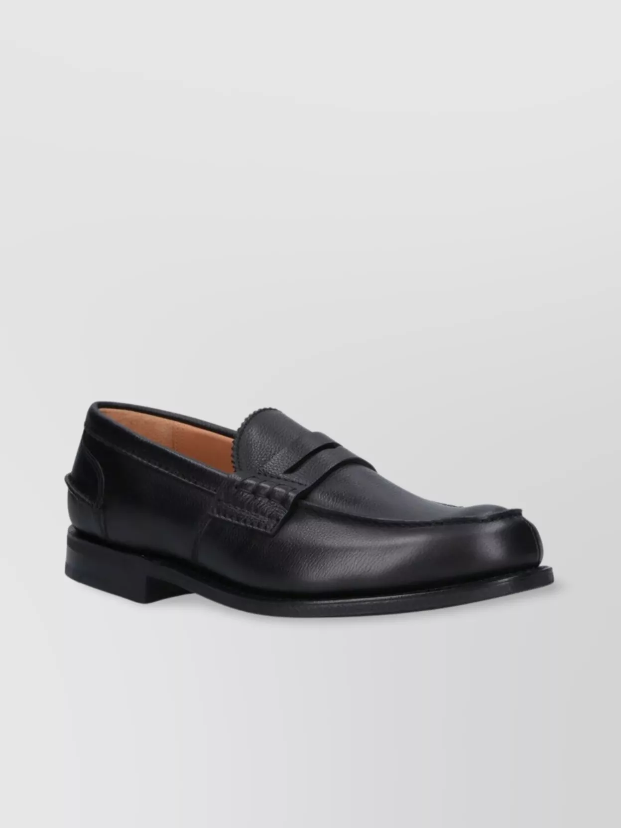 Church's Round Toe Leather Loafers