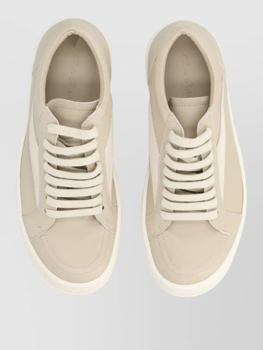 Rick Owens Archive Low Top Panel Sneaker Rubber Sole