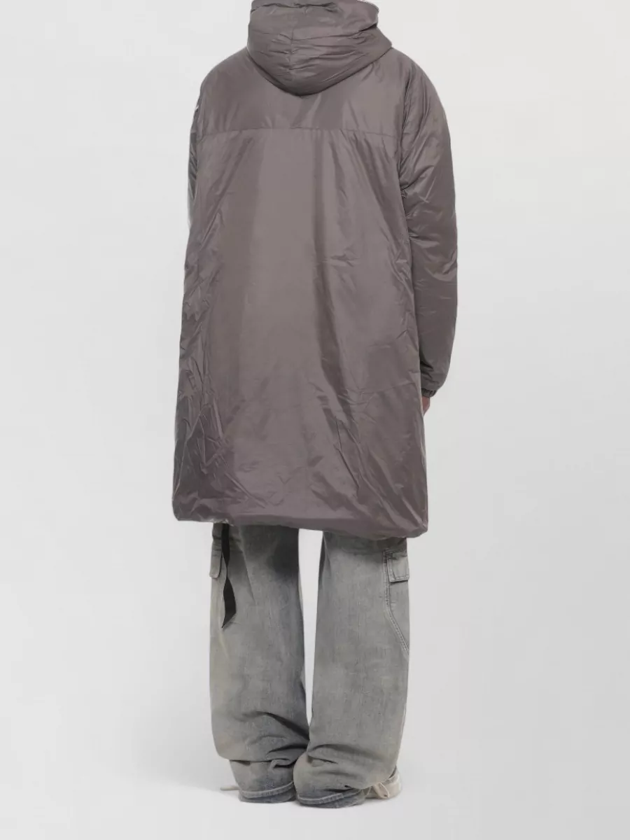 Rick Owens Drkshdw Jacket Elastic Cuffs Long Sleeves Pockets