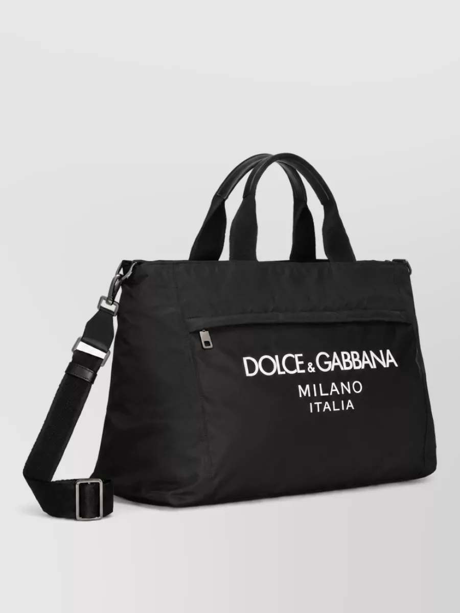 Dolce&Gabbana Logo Nylon Travel Bag