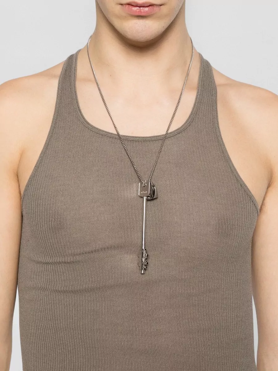 Rick Owens Silk-Blend Ribbed Sleeveless Tank Top