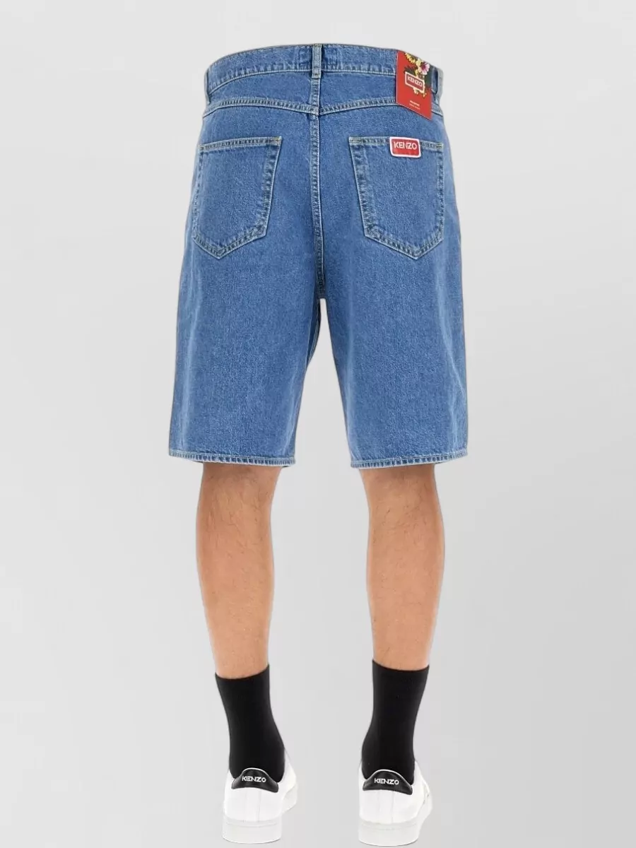 Kenzo Cotton Logo Bermuda Shorts