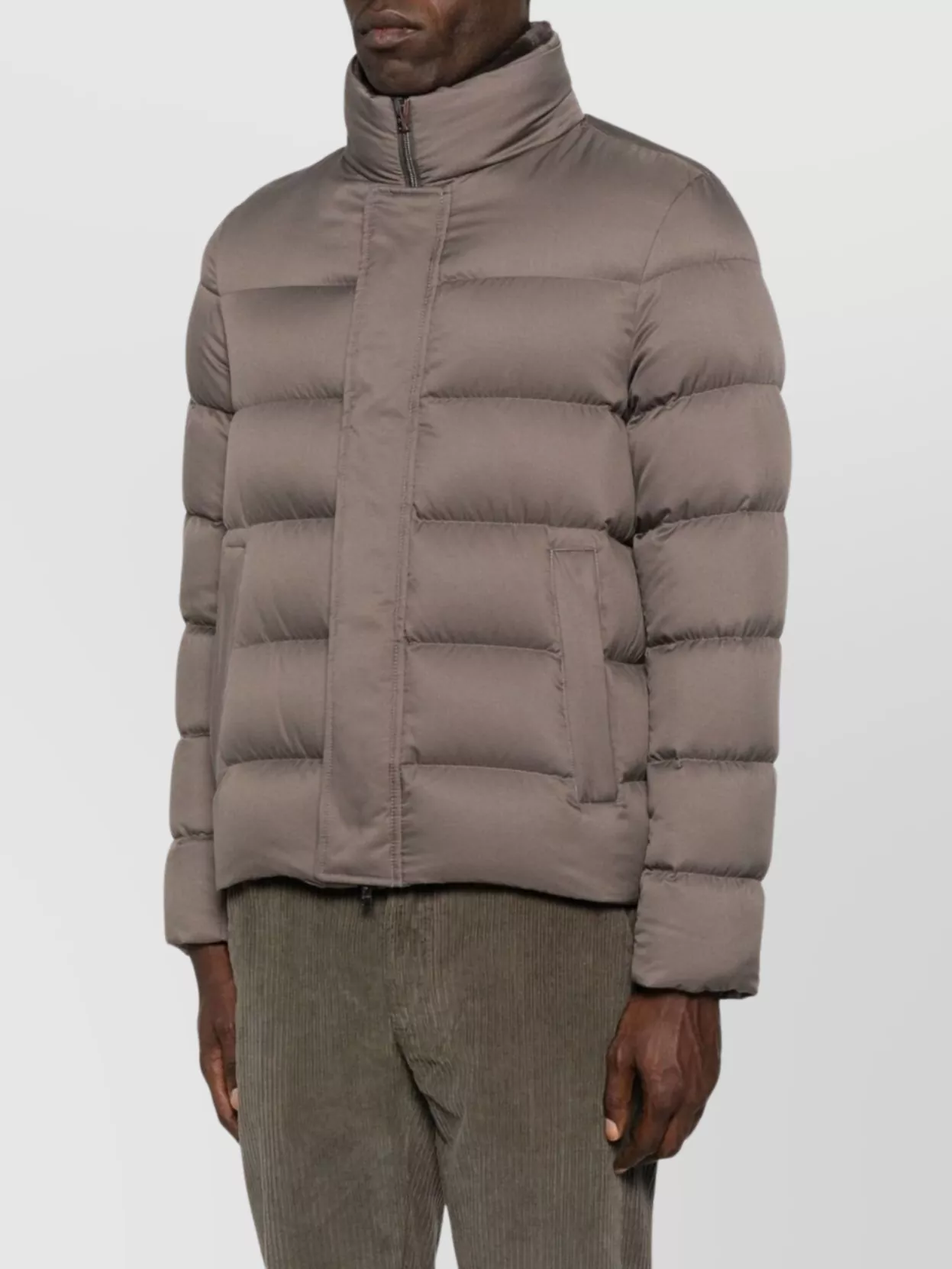 Herno Insulated Jackets With High Neck And Pockets