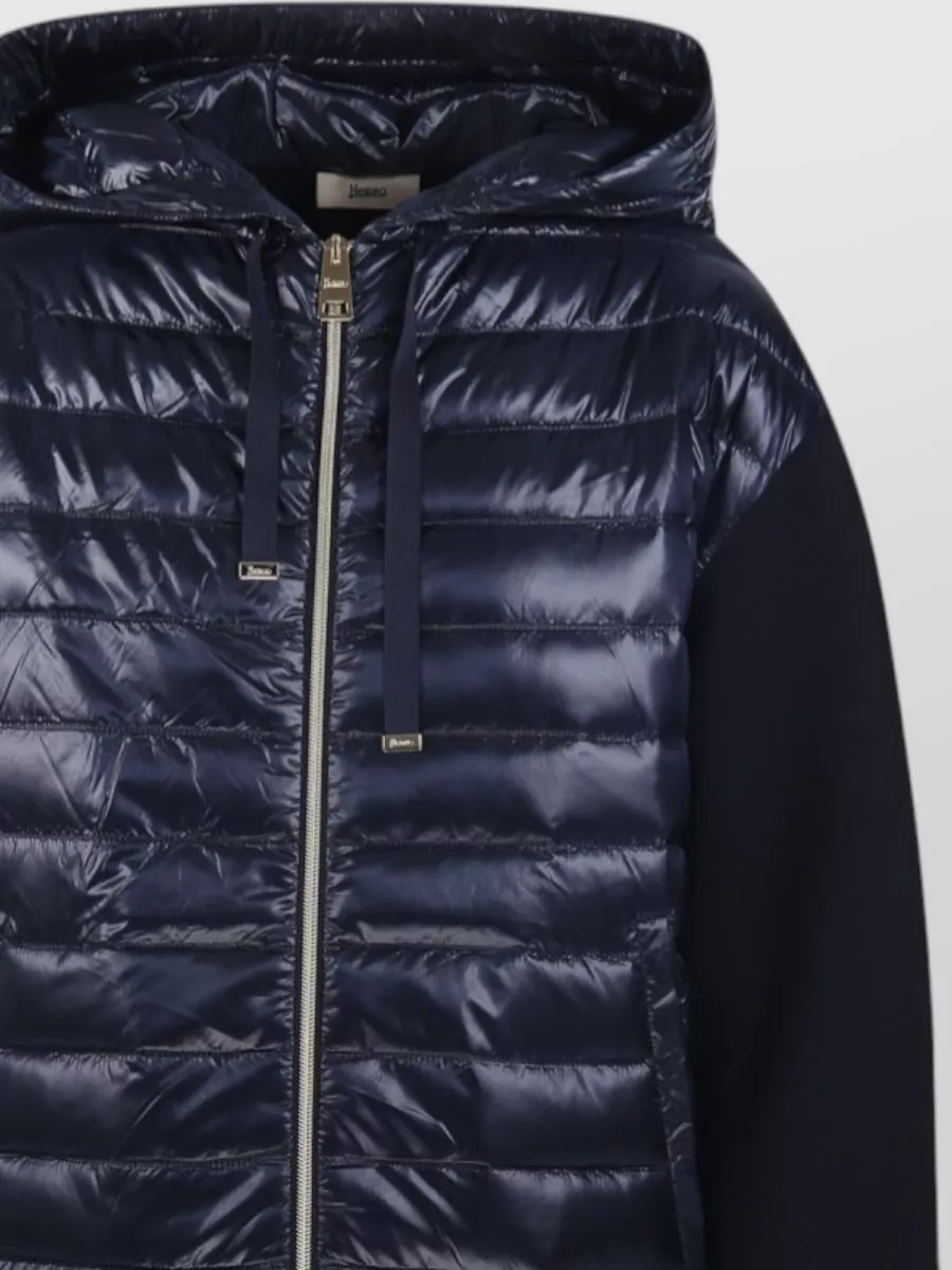 Herno Hooded Jacket Long Sleeves Quilted Design